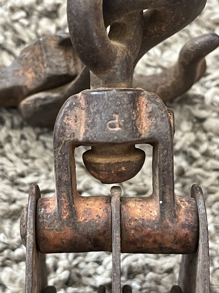 Two Vintage Barn Pulleys Early