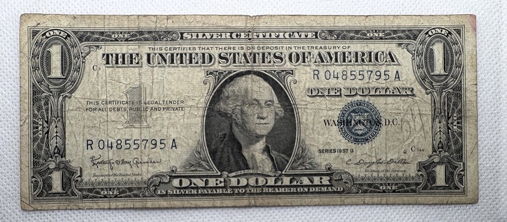 1957-B  - $1 Silver Certificate