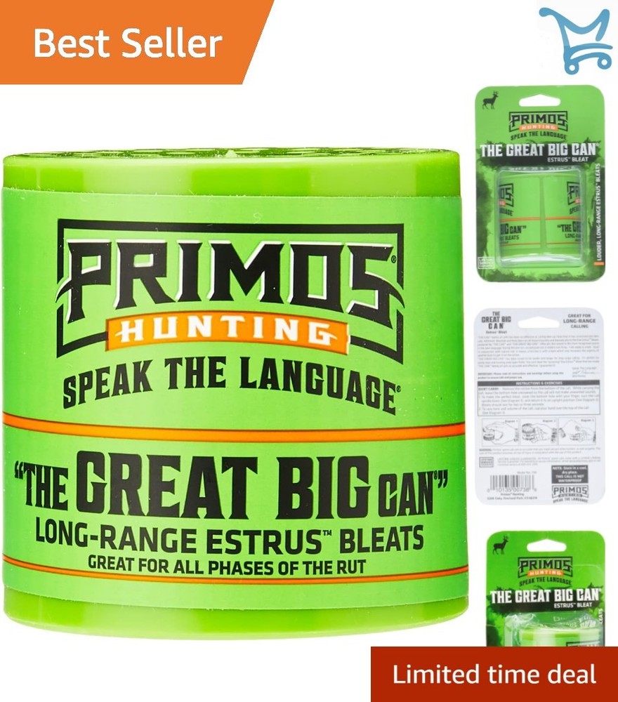 Deer Call Large Volume Bleat for Extended Range Hunting Wind Open Fields