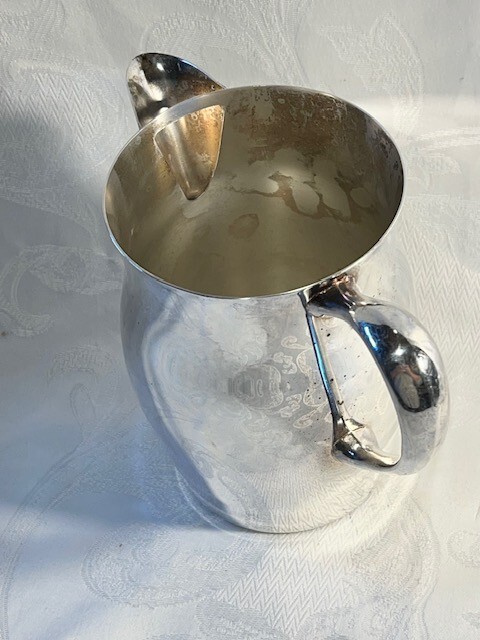 Vintage Sheridan Silver Plated Water Pitcher