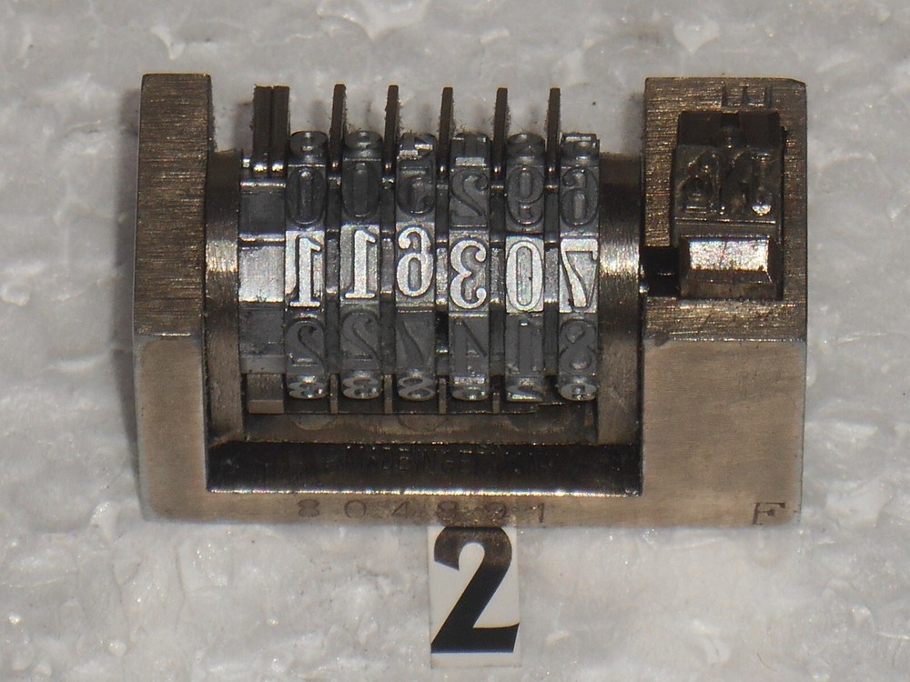 SUNUM | letterpress numbering machine | 2