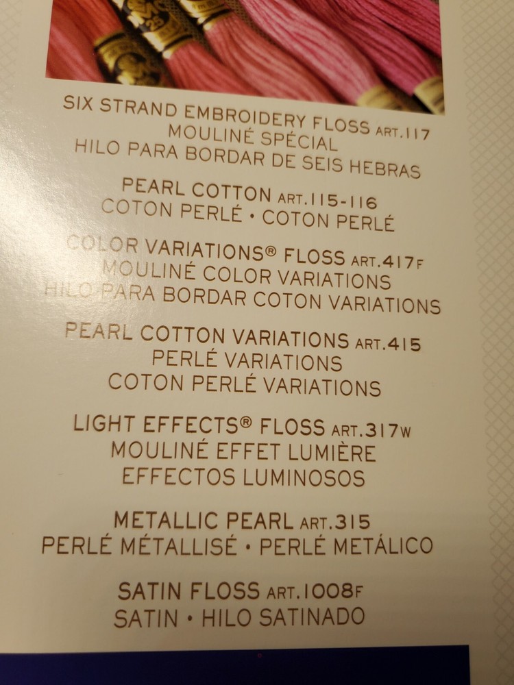 DMC Color Card 12 Page Folding 2018