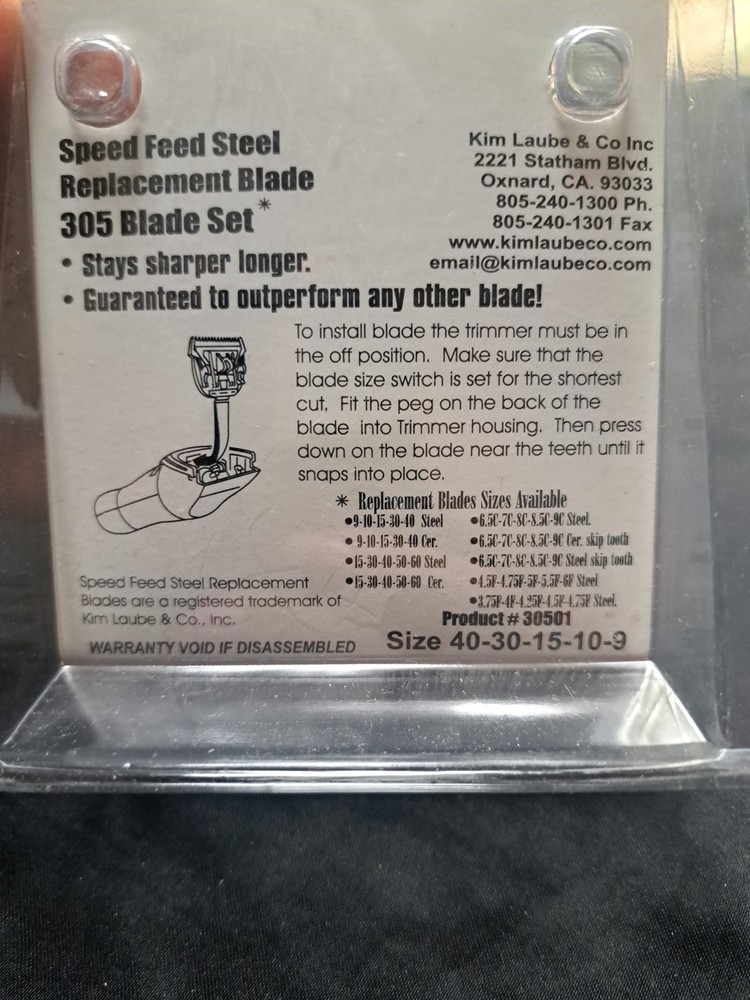 Laube Speed Feed Steel Replacement Blade