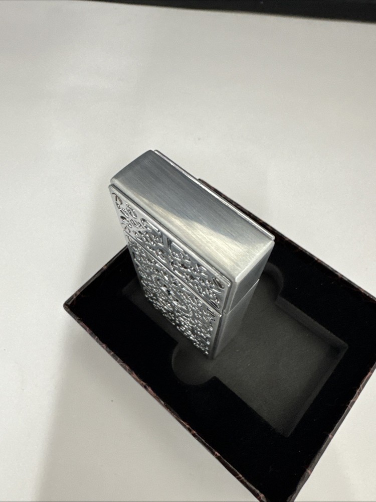 Rocky Patel Burn Double Jet Lighter - Chrome with Chrome Plates - New