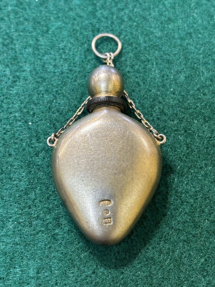 Antique Sterling Silver 925 Perfume Flask