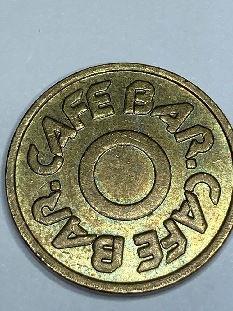 ☆ CONSUMPTION TOKEN ☆ CAFE BAR • CAFEBAR • BOTH SIDES SAME LEGEND ☆ JETON ☆XXXXX