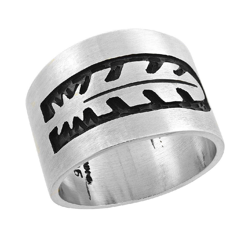 Handmade Sterling Silver Native American Design Feather Ring