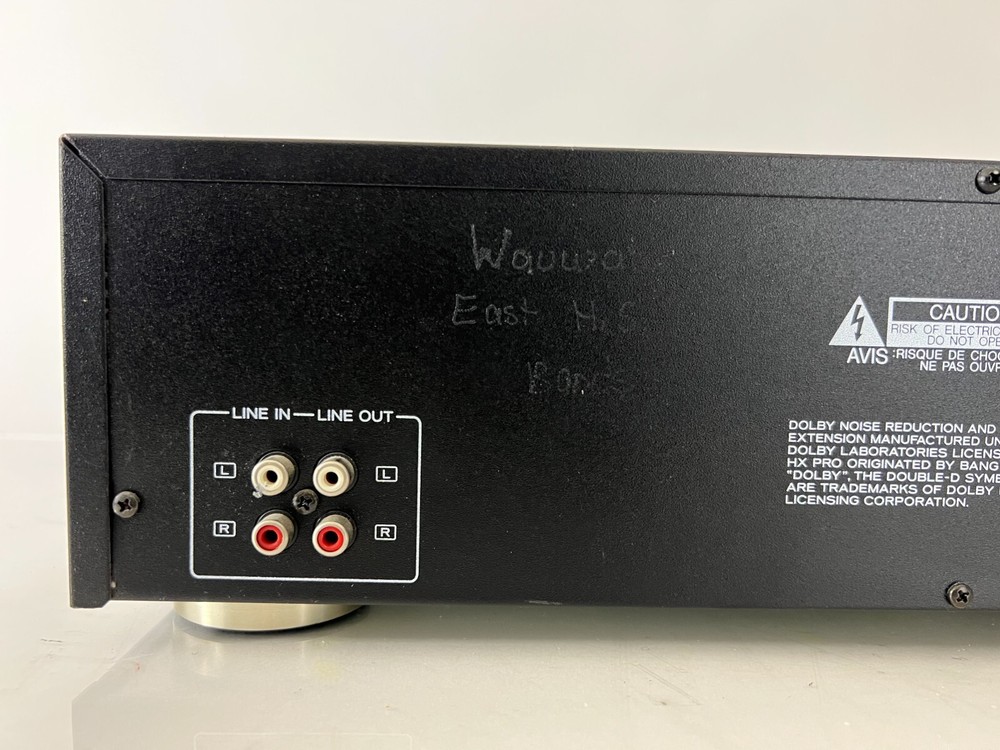 TEAC W-790R Double Cassette Deck Auto Reverse Play Recorder - LEFT DECK ISSUE