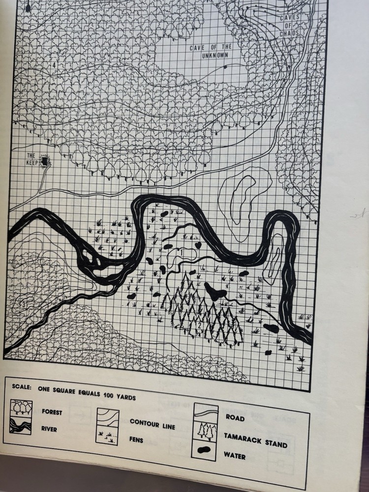 D&D Dungeon Module B2 The Keep On The Borderlands 9034 Copyright 1981