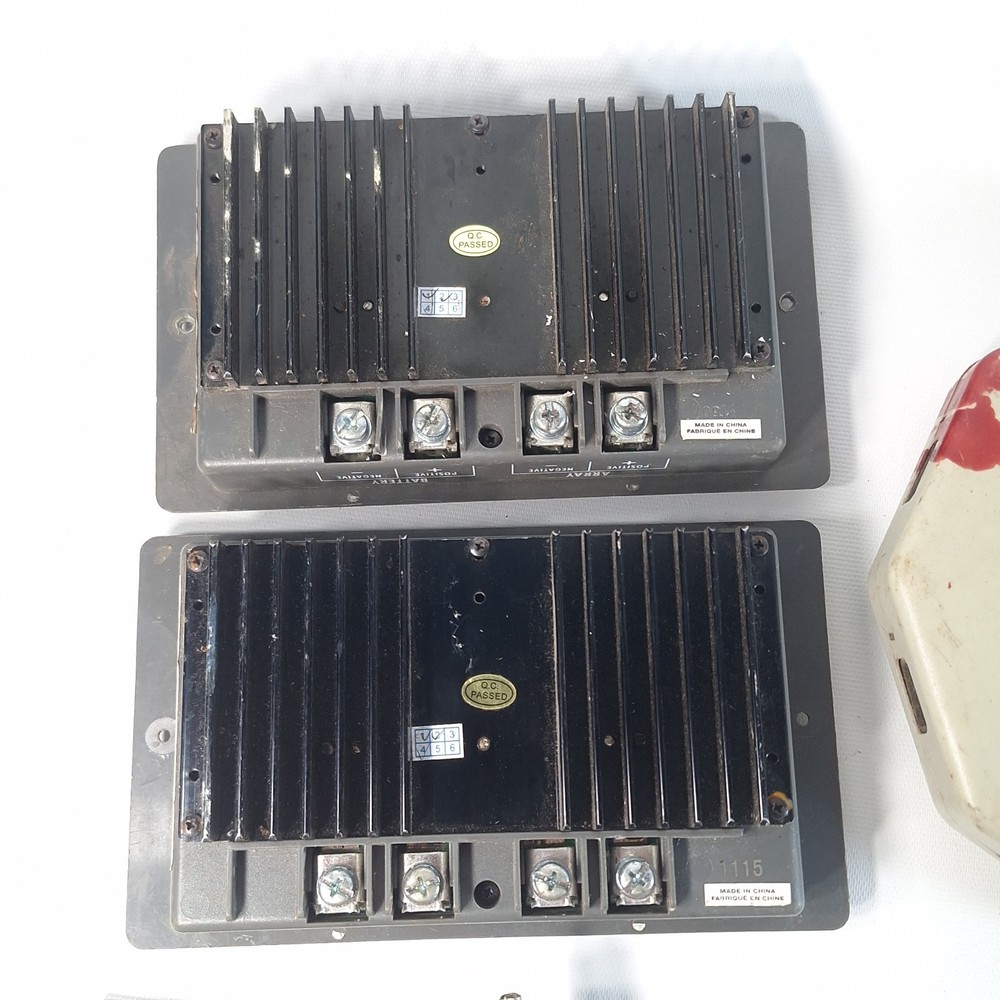 Coleman 30A Solar Charge Controllers Schumacher Portable Panel Lot Untested