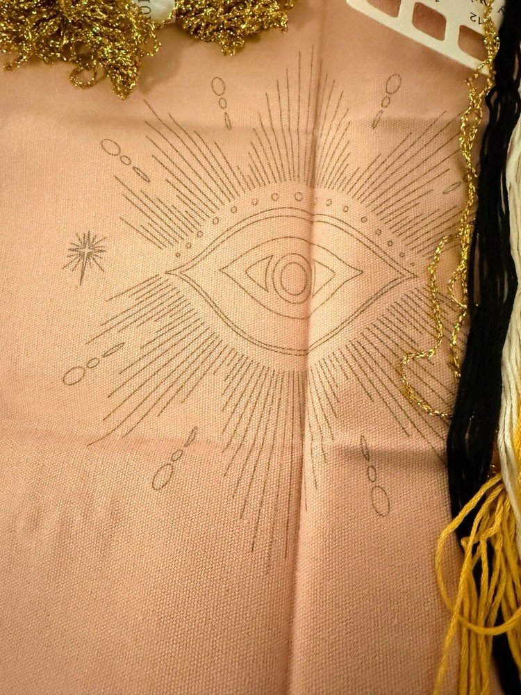 Evil Eye Embroidery Set Needlework Project Wall Hanging Gg