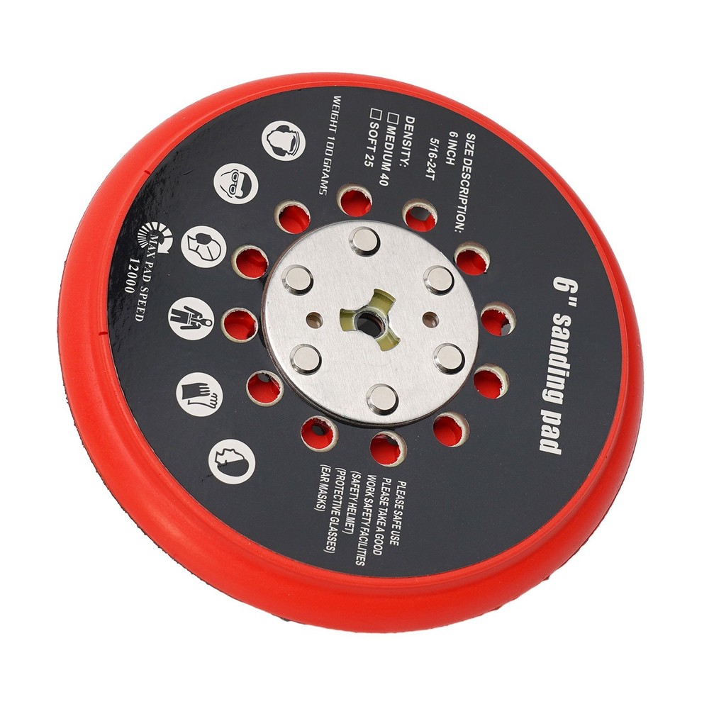 Power Tool Backing Pad Replace Sanding Tools 6inch Abrasive Changes Efficient