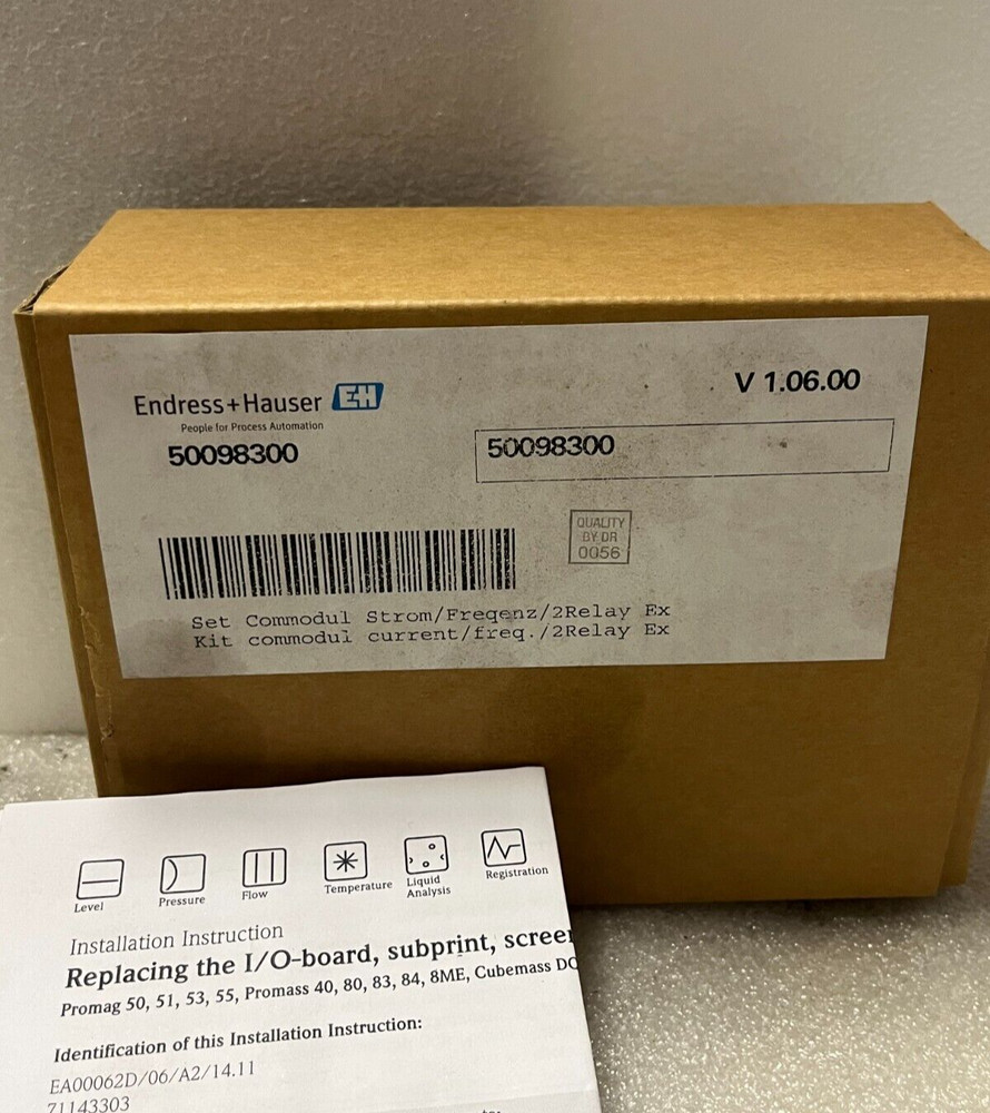 Endress+Hauser 50098300 Flowtec V1.06 Control Board