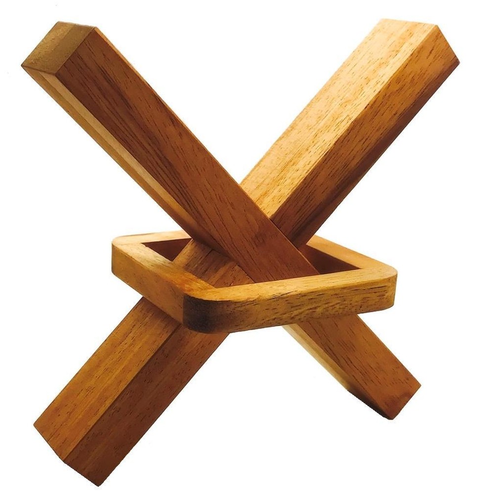 Crazy X - Brain Teaser Wooden Puzzle