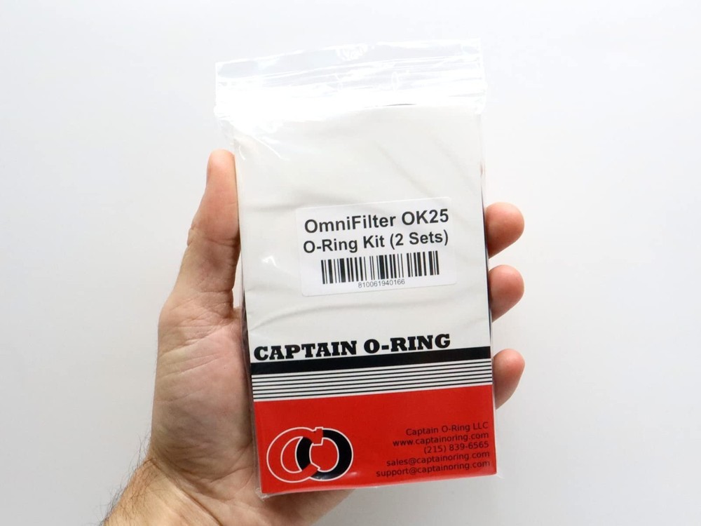 OK25 O-Rings for OmniFilter OB1,WH5,U25 Water Filter Housings (2 Sets, 8pcs)