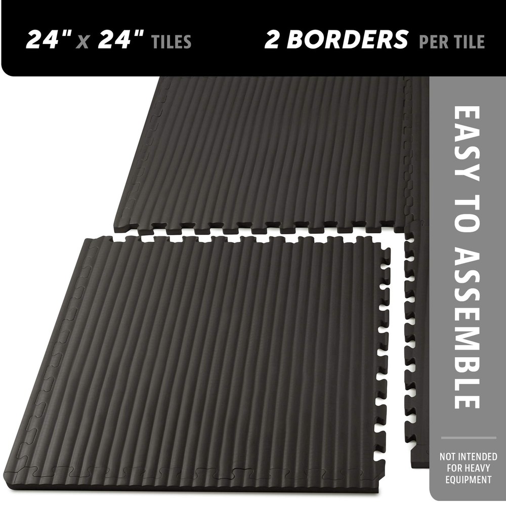1 Inch Thick Martial Arts EVA Foam Exercise Mat, Tatami Pattern, Interlocking...