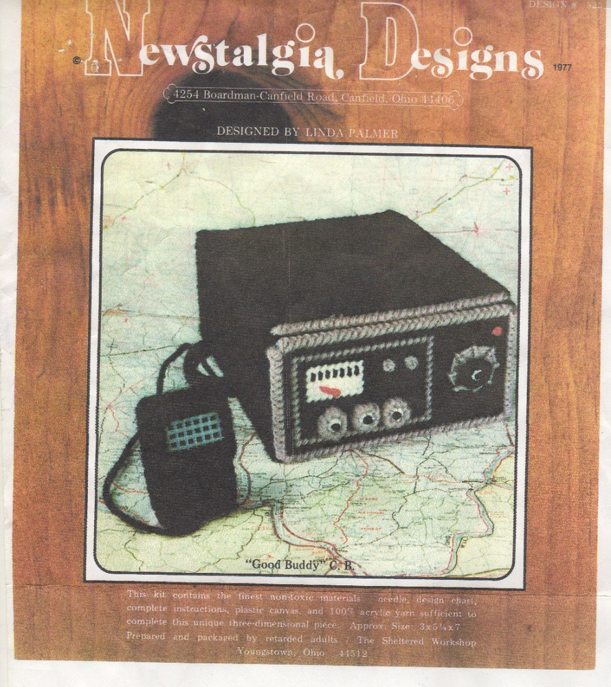 GOOD BUDDY C.B. RADIO  plastic canvas  PATTERN (#TF0171)