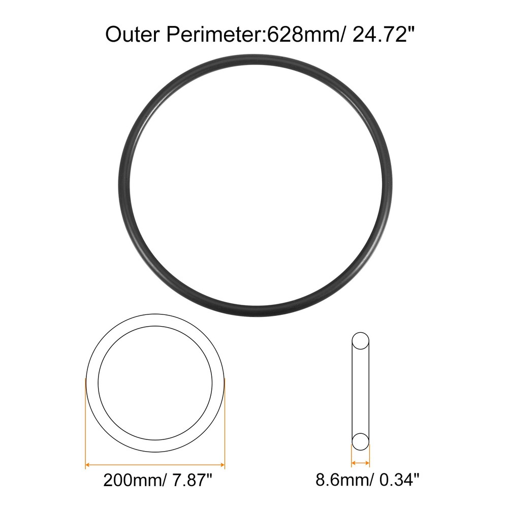 Sewing Machine Motor Stretch Belt 628mm 25" Perimeter, 8.6mm Belt Thick