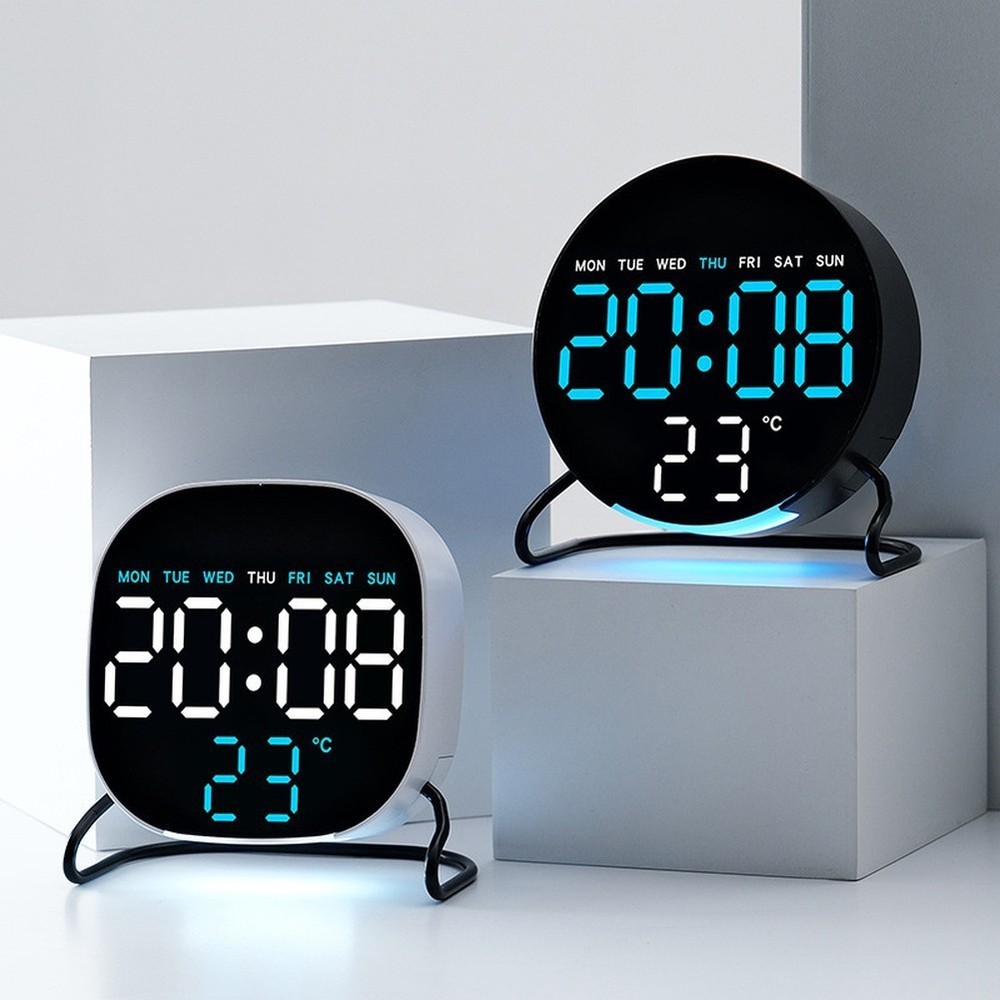 Multifunctional LED Alarm Clock Desktop with Countdown Timer and Night Light