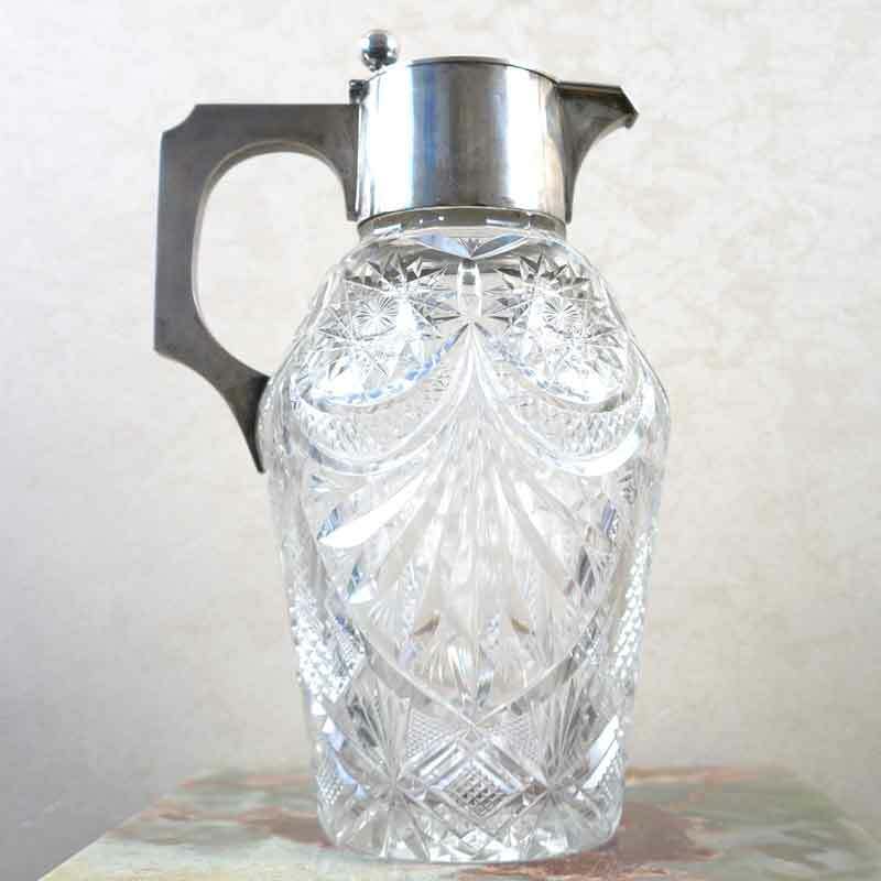 Crystal Silver Pitcher Germany