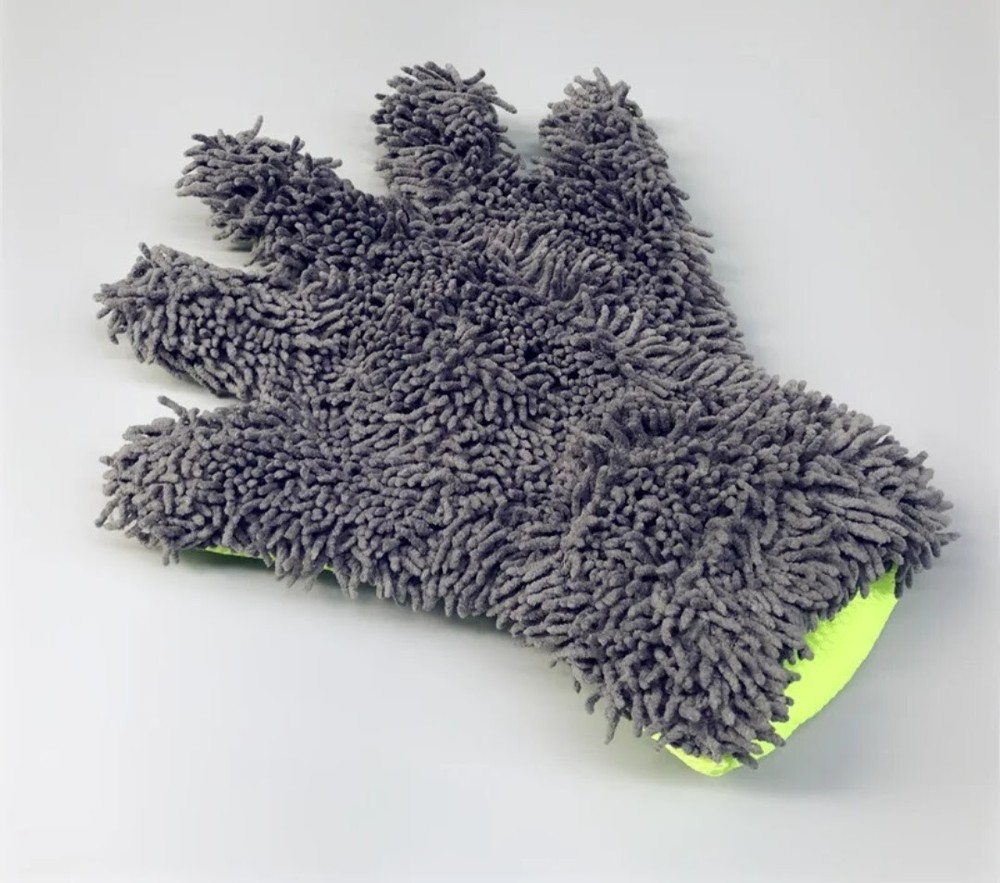 Microfibre Wheel Cleaning Glove 2 Sided Chenile