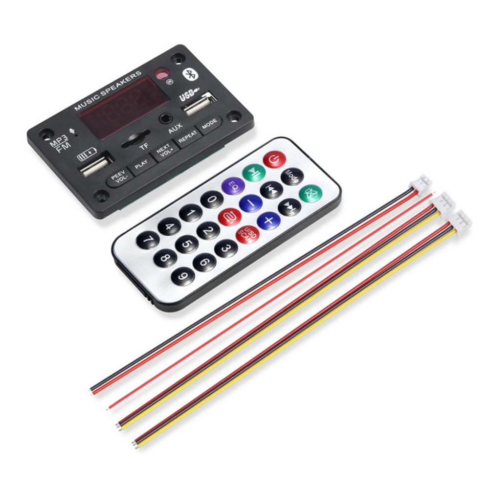 12V Bluetooth 5.0 USB AUX TF FM Car Audio Digital Decoder Board Module Handsfree