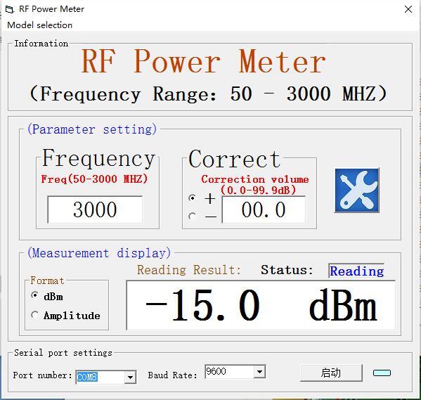 New 8GHz OLED RF Power Meter RF Attenuation Value Settable PC Sofware