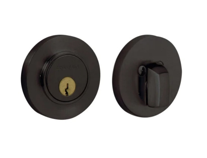 Baldwin Contemporary Solid Brass Single Cylinder Keyed Entry Deadbolt