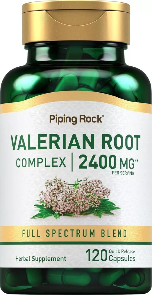 2400mg Valerian Root Extract 120 Capsules Sleep Aid Support