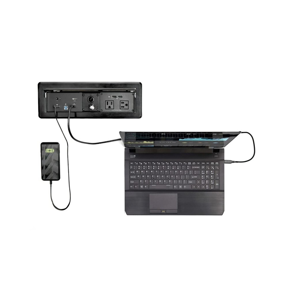 StarTech.com 4K USB-C or USB-A Docking Station Module for Conference Table Co...