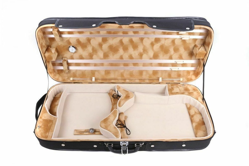 Advanced Double Violin Case Viola Case wooden Struct Strong Adjustable Size