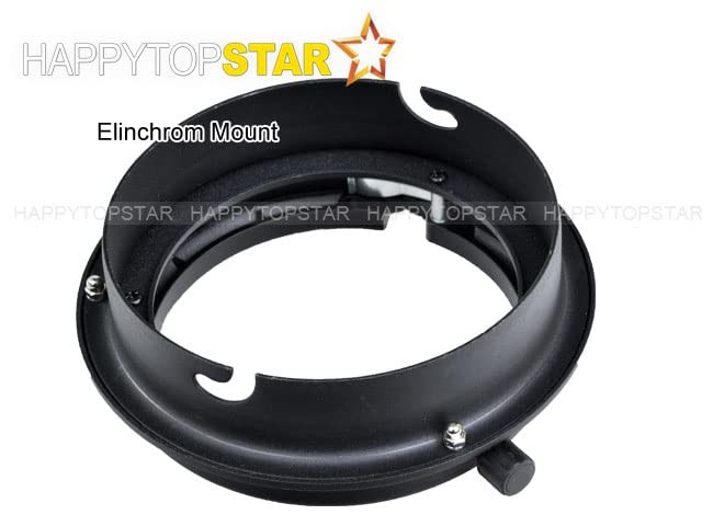 Elinchrom to Bowens Mount Ring Adapter for Studio Flash Light Strobe Speedrin...