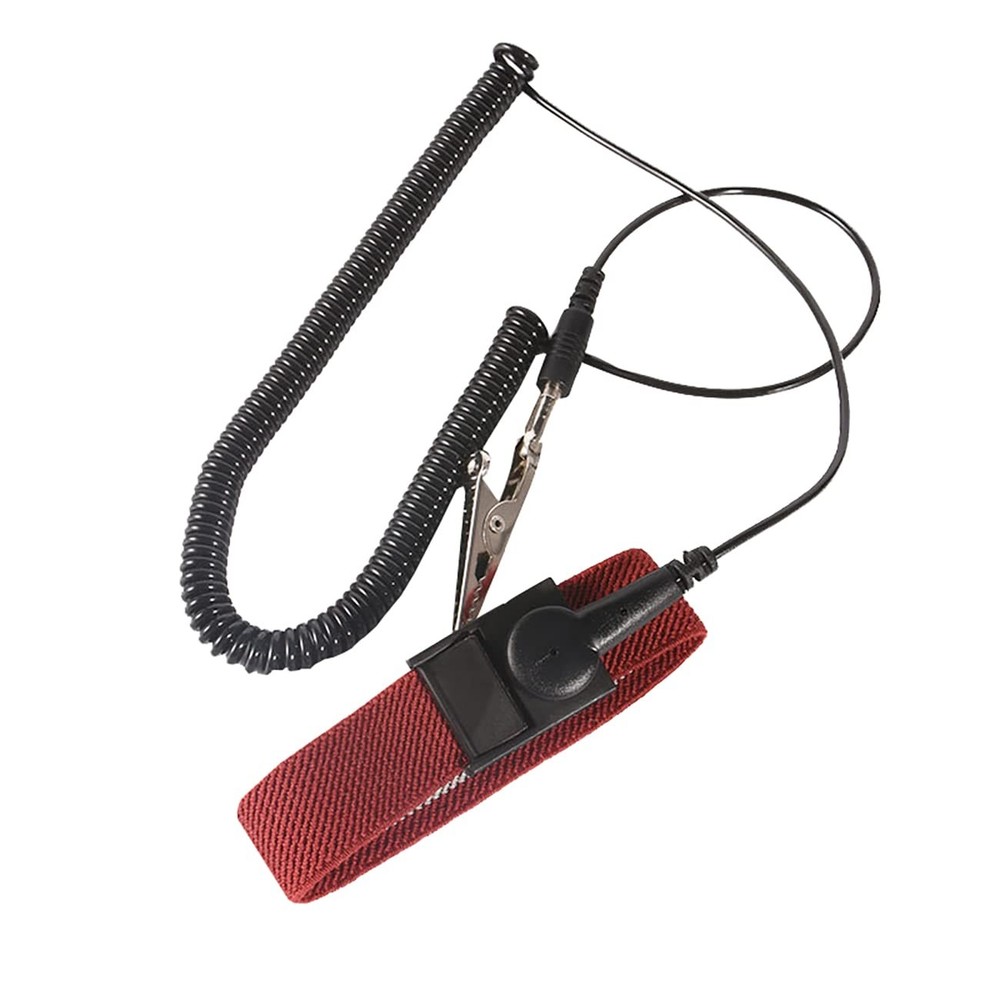 Anti Static Wrist Strap with grounding Wire ESD Large, Red-4