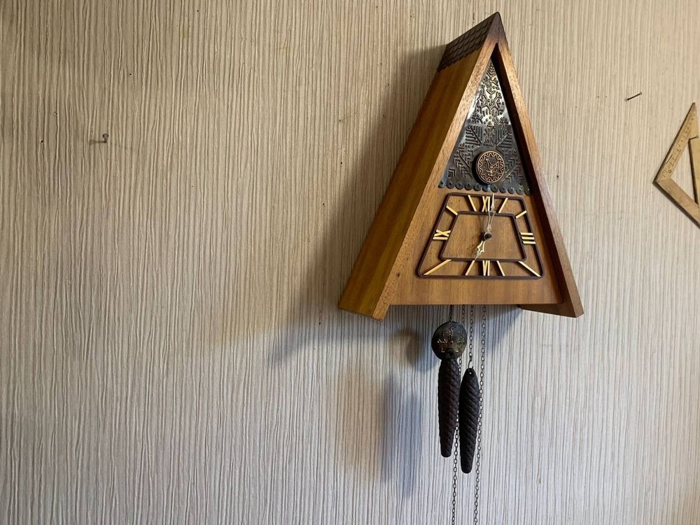 Soviet Vintage Cuckoo clock, USSR clock, Soviet working clock, Mechanical clock