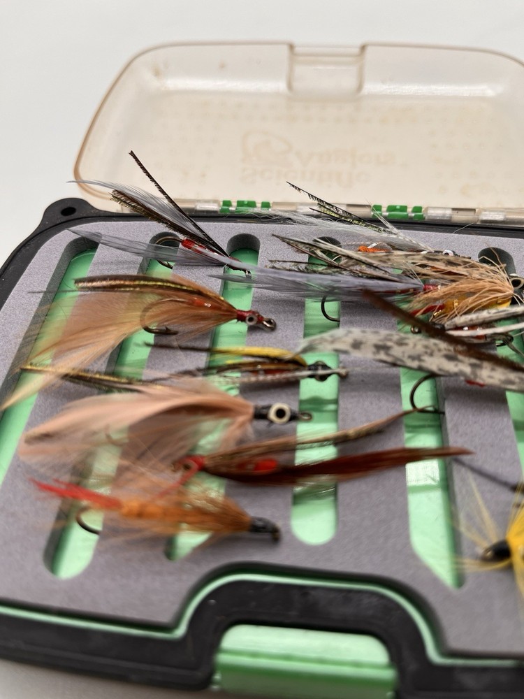 Scientific Angler Fly Box Case Waterproof Plastic Dual Sided With Foam