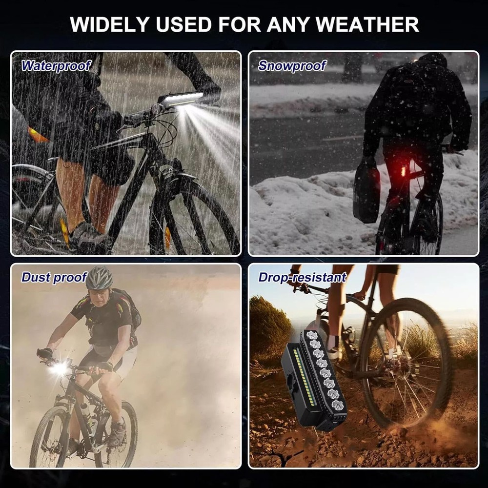 Bicycle Front Headlight Super Bright LED Bike Light Fit Type-C Charging