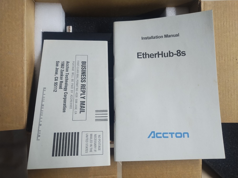 Vintage Accton EtherHub-8s EN2040 Never Used Open Box