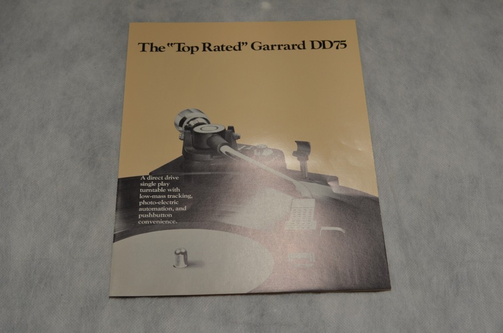 10 Data Sheets/Foldouts- Garrard &1 Foldout- Ferrograph. England. 1970s. Mint-