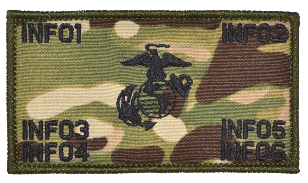 Custom Text USMC Plate Carrier Vest Patch Hook Fastener Backing- Open EGA