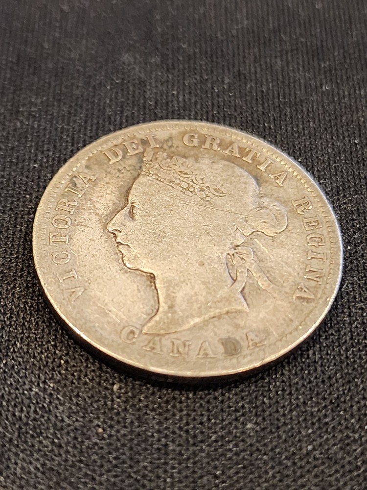 1900 Canada 25 Cents Silver Coin