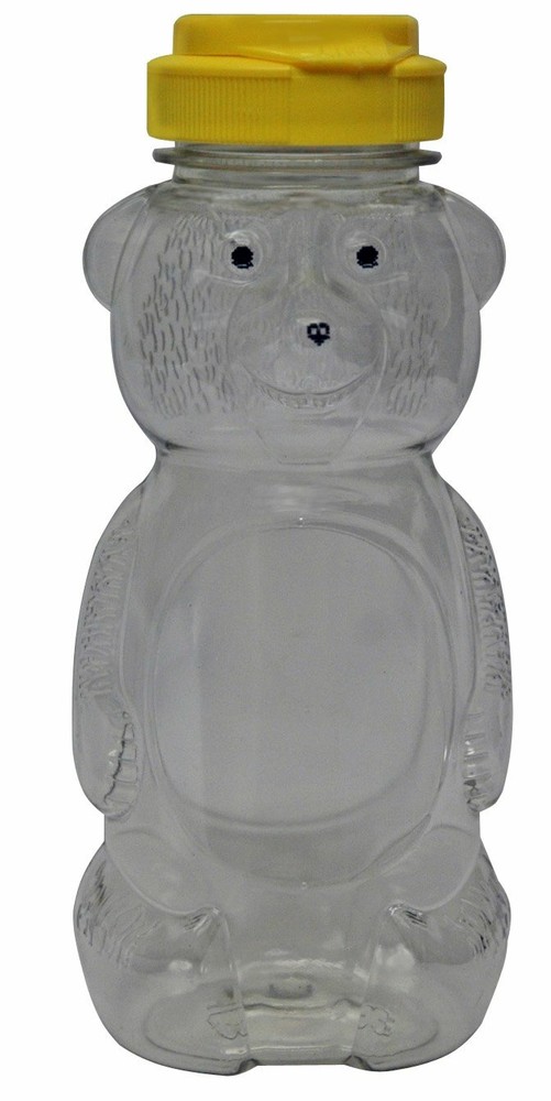 Plastic Squeeze Bear Bottle Container 12 OZ Honey Bee Jar Dispenser ~ SINGLE