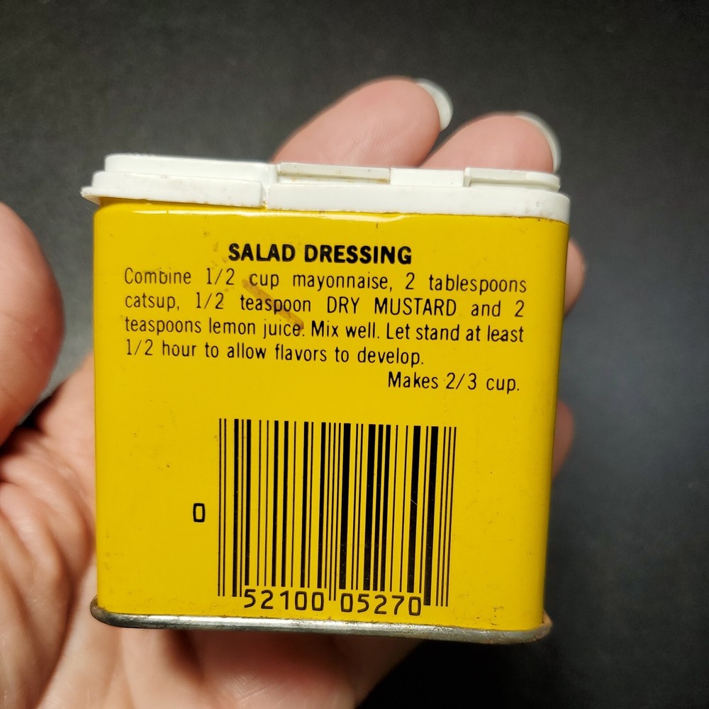 VINTAGE McCORMICK MUSTARD TIN