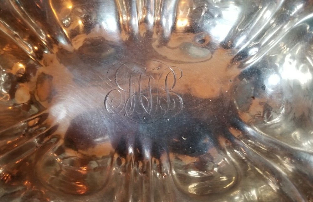 Kerr Sterling Silver Dish Circa 1855 To 1892 Repousse pattern 732