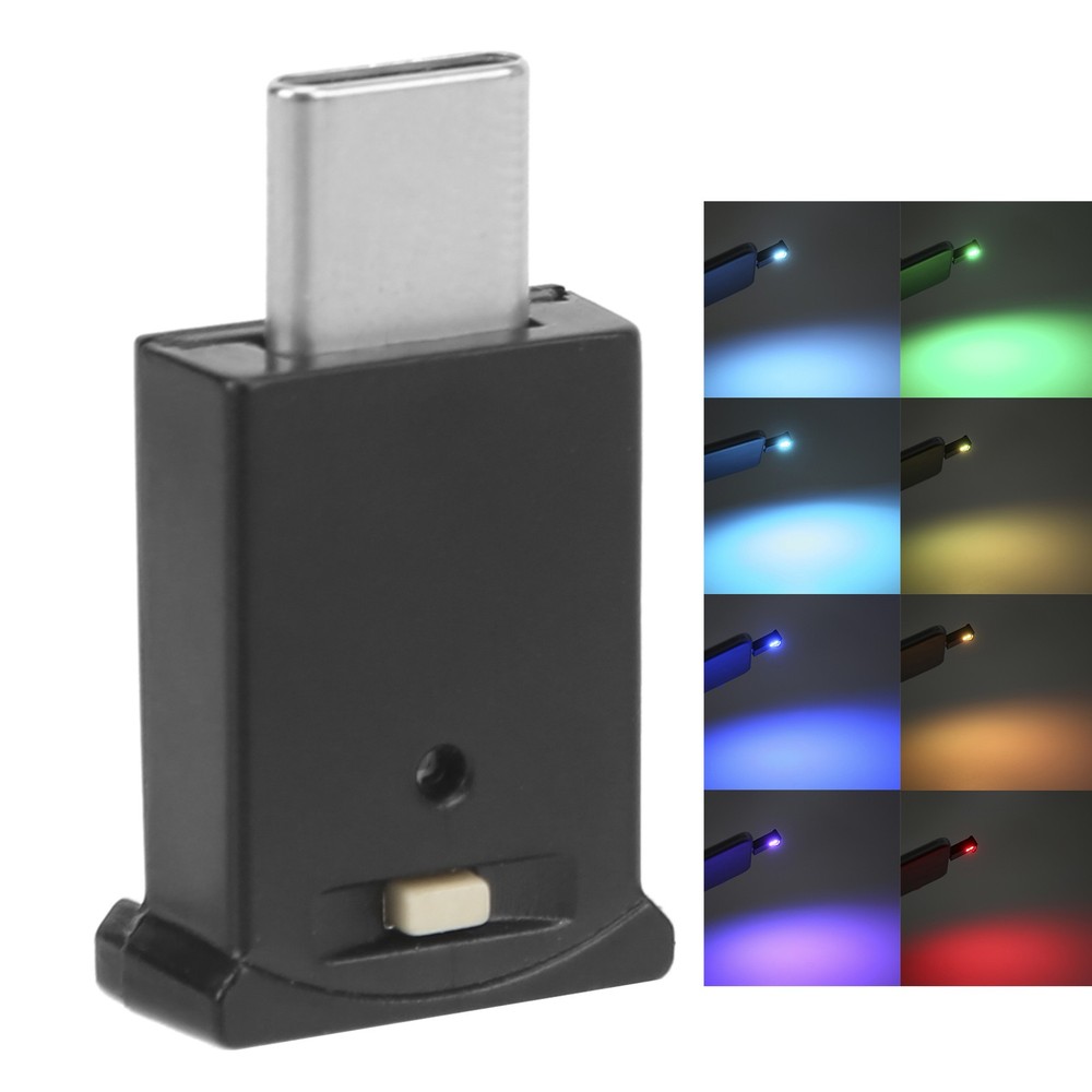 Type-C LED Ambient Light RGB Dynamic Gradient Adjustable Interior Lamp For PYVQ