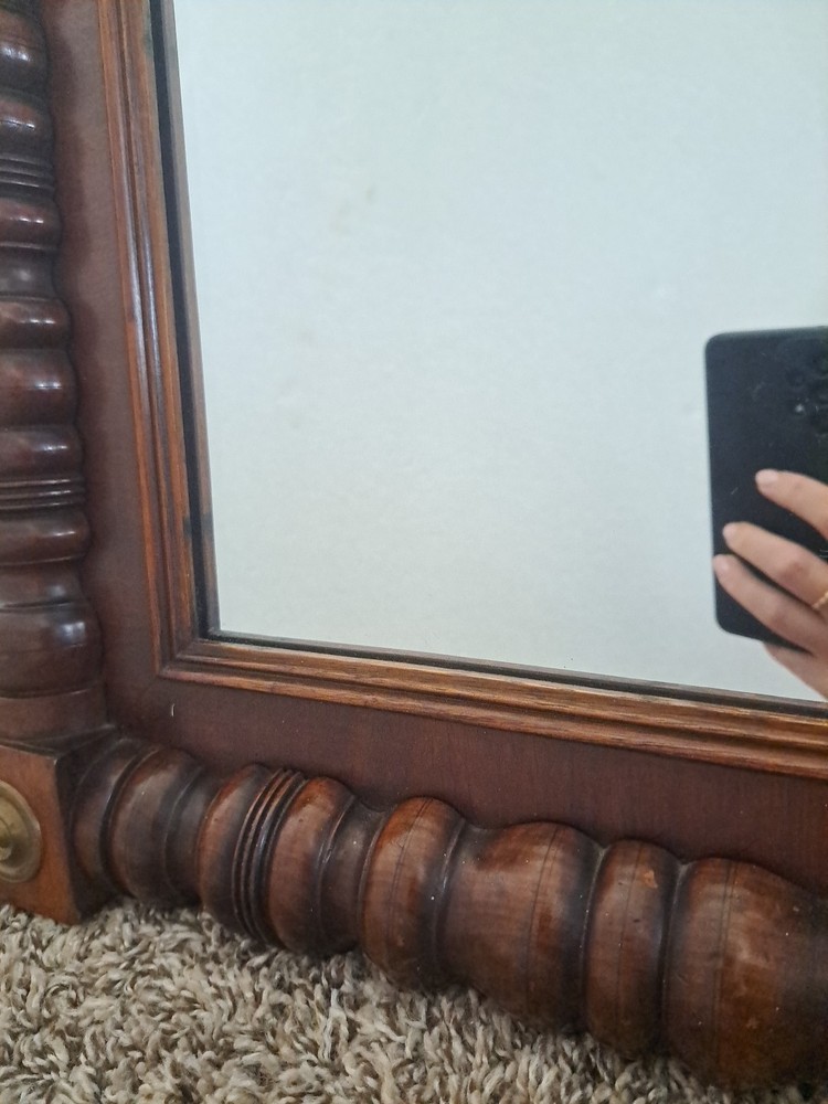 Antique American Empire Wall Console Mirror