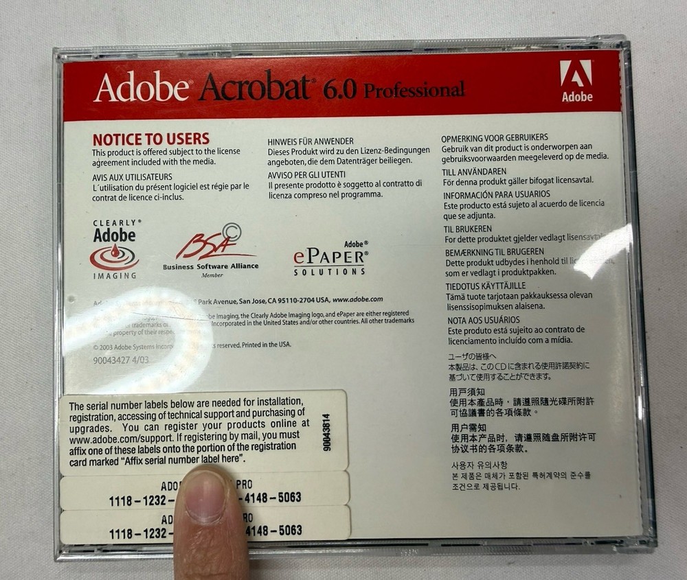 Adobe Acrobat 6.0 Professional For Windows With Serial Number Education Version