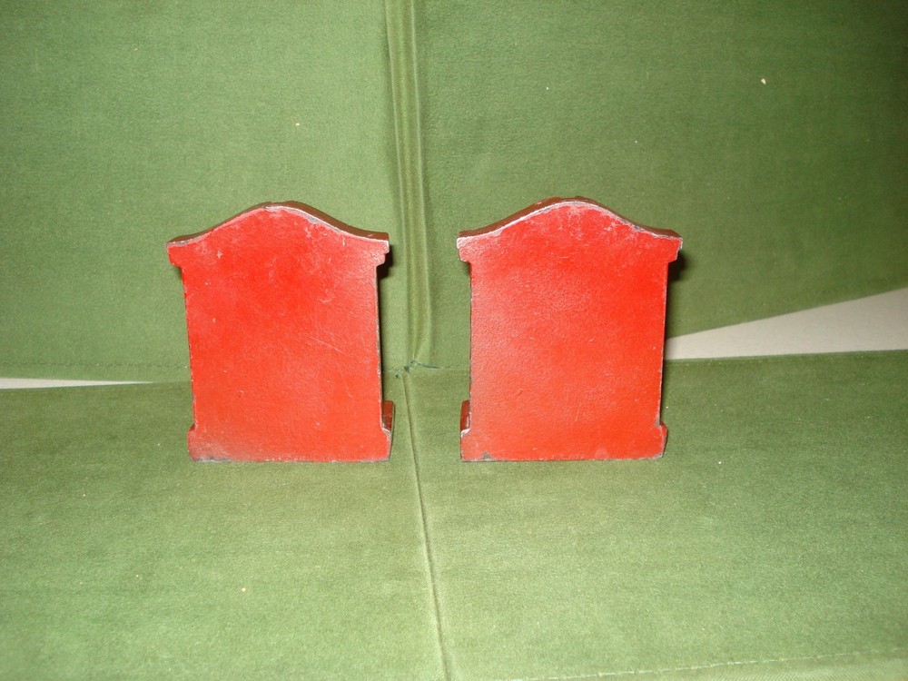 1922 MONK BOOKENDS by LVI, NICE SET