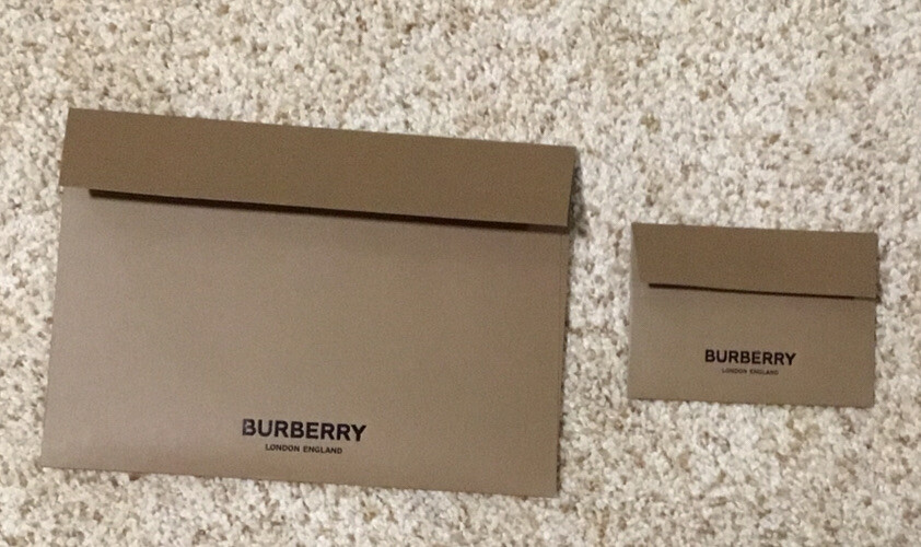 BURBERRY 2 RECEIPT HOLDERS/CARDS NEW