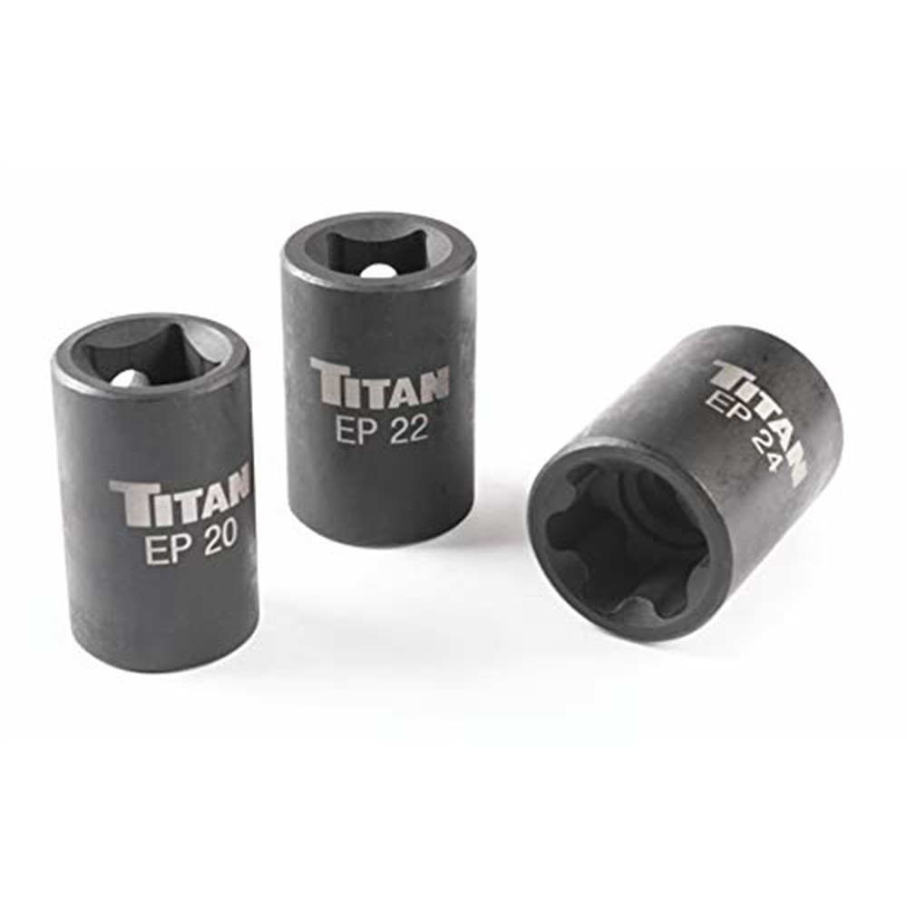 TITAN 3-PC EXTERNAL TORX PLUS SOCKET SET