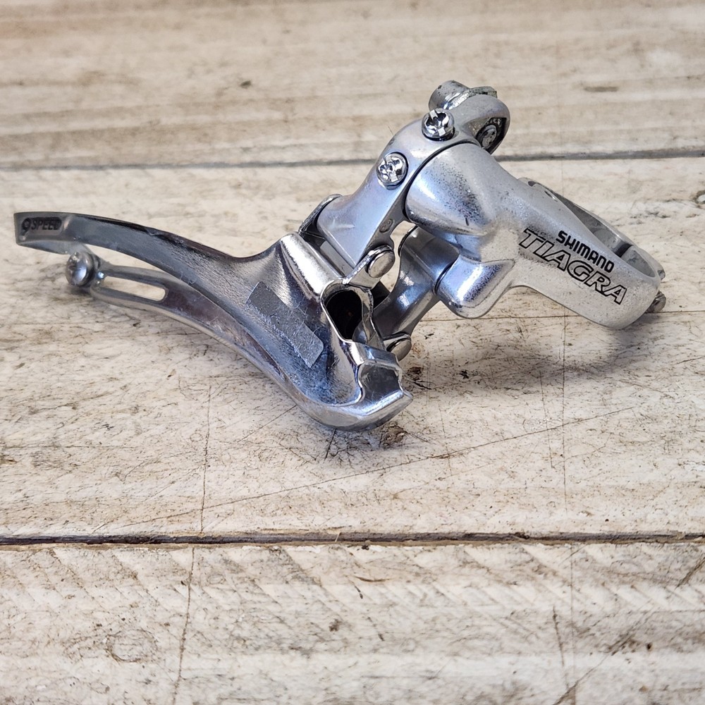 2004 Shimano Tiagra FD-4400 Double 2X Bicycle Front Clamp On 31.8 Bottom Pull